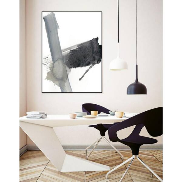 Unbranded 24 in. x 36 in. "Kinetic Grid IV" by Jennifer Goldberger Framed Wall Art