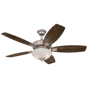 Tulsa 52 in. LED Brushed Nickel Ceiling Fan