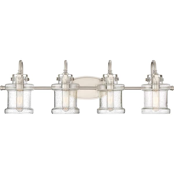 Danbury 4-Light Brushed Nickel Vanity Light