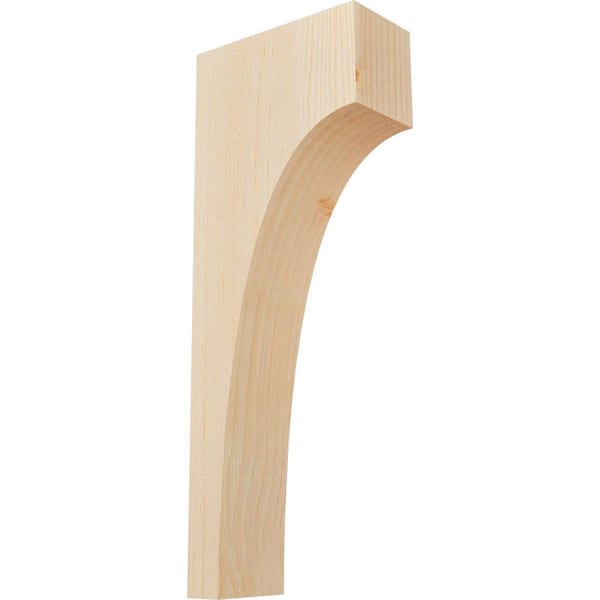 Ekena Millwork 3-1/2 in. x 8 in. x 20 in. Douglas Fir Huntington Smooth Corbel