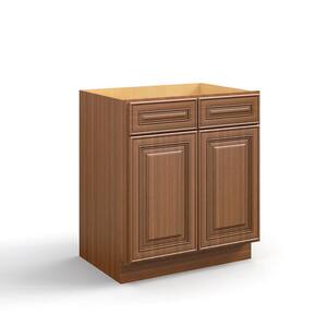 30 in. W. x 21 in. D x 34.5 in. H in Cameo Scotch Plywood Ready to Assemble Floor Vanity Sink Base Kitchen Cabinet