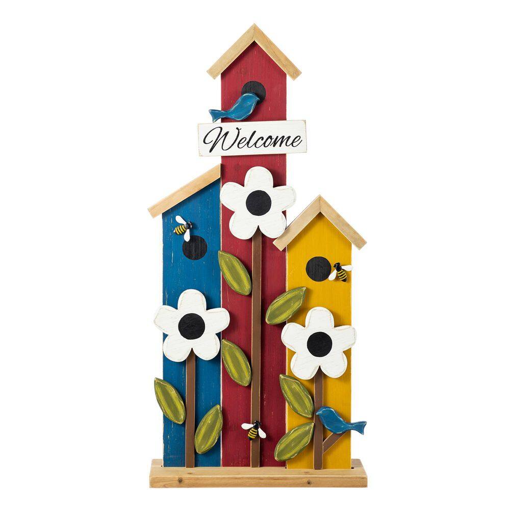30 in. H Solid Wood Birdhouse Shaped Porch Decor price history on PriceWatchPro