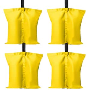 Canopy Weights Gazebo Tent Sand Bags in Yellow, 4-Pack