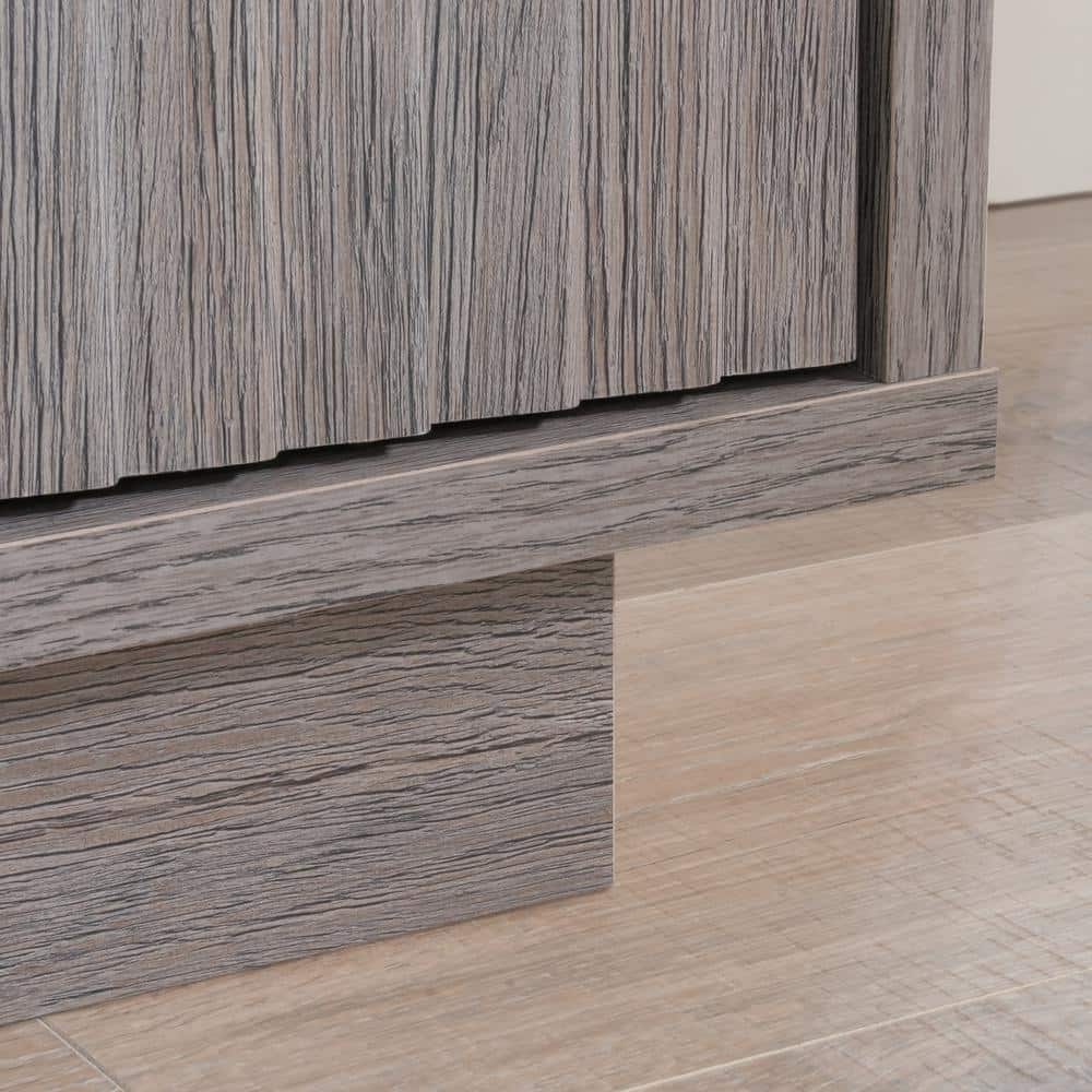 Ashen Oak 51" Storage Cabinet with Adjustable Shelving