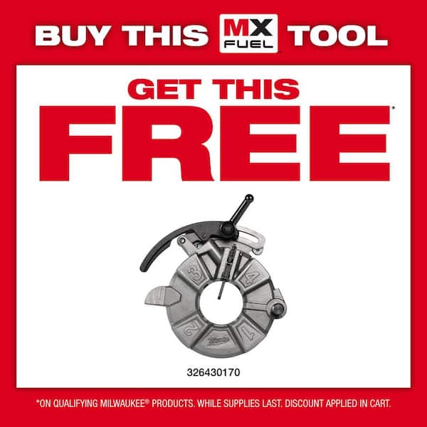 MX FUEL Lithium-Ion Cordless 1/2 in. to 2in. Pipe Threading Machine w/(2) Batteries and Charger