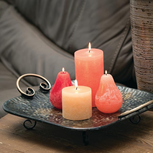 Coral pillar clearance candles