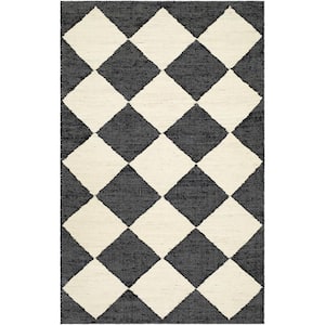 Antho Black Modern 6 ft. x 9 ft. Indoor Area Rug