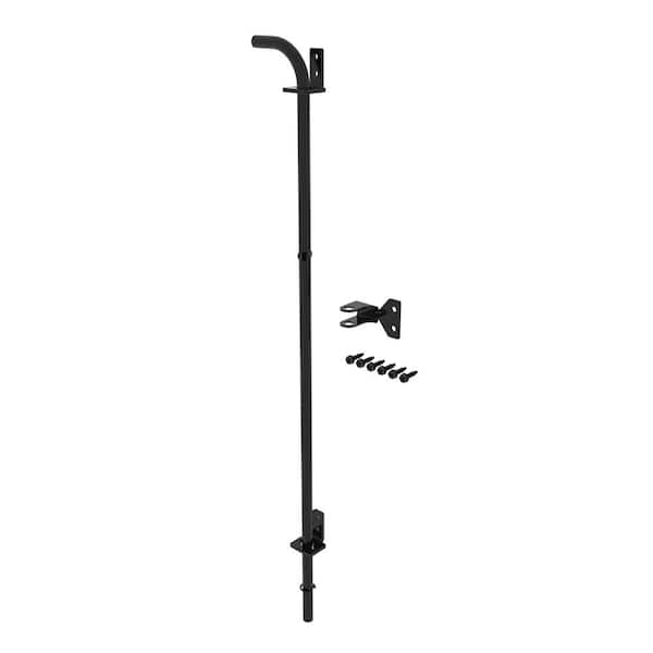 FORTRESS Versai 2 in. Gloss Black Steel Fence Drop Rod for Drive Gate