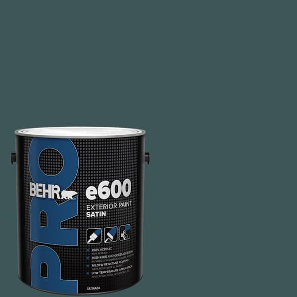 BEHR PRO 1 gal. #PPU12-01 Abysse Satin Exterior Paint