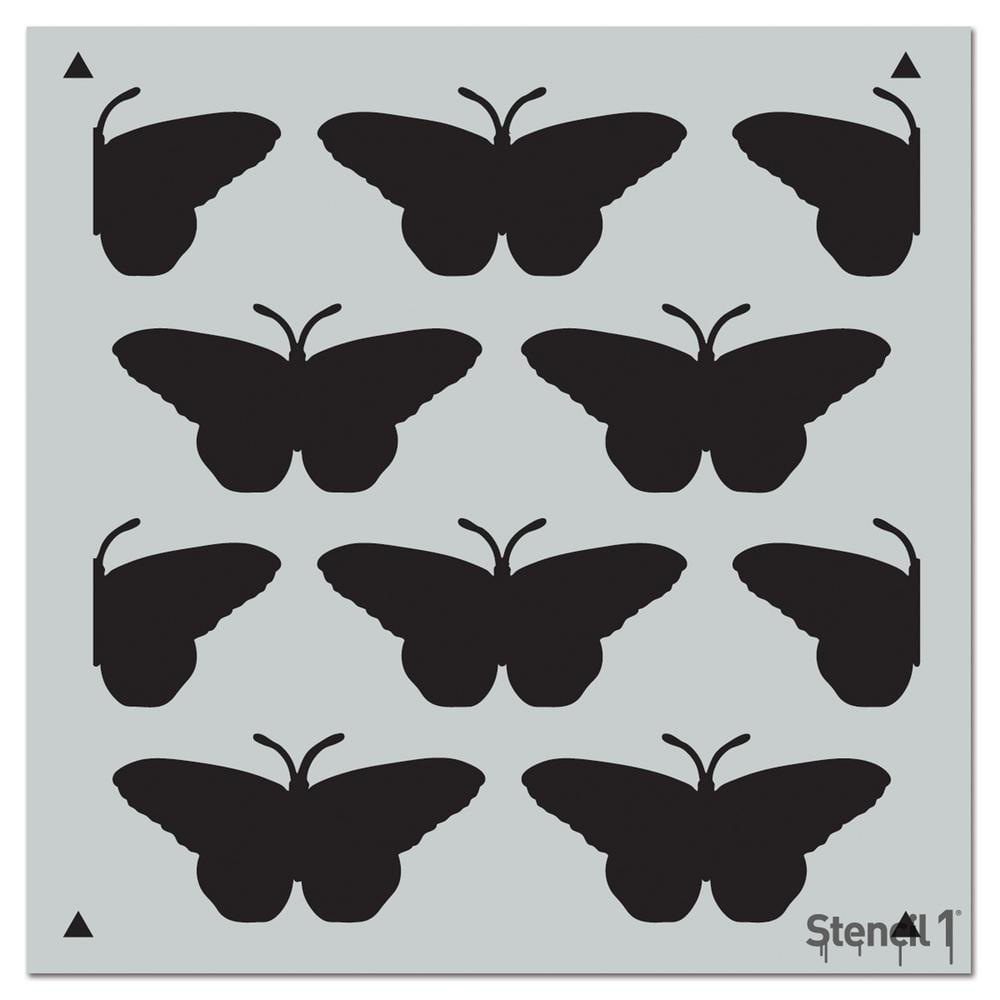 Stencil1 11x11 Stencil - Butterflies