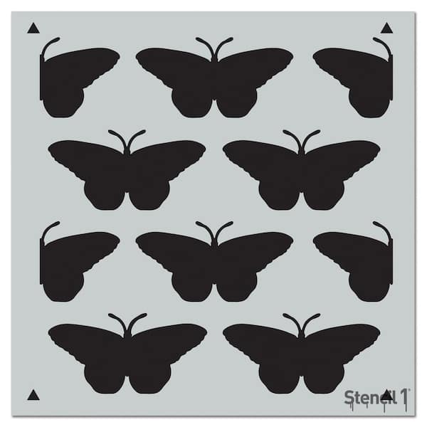 Stencil1 Butterfly Repeat Pattern Stencil