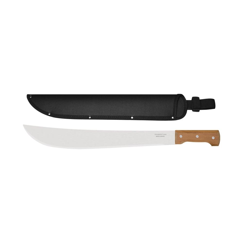 18 in. Machete with Carbon Steel Blade and Wood Handle with Nylon Sheath