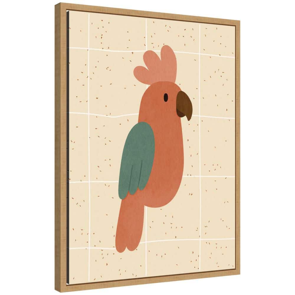 "Sylvie ""Parrot"" by Laura Moss Birds Framed Glass Art Print 24 in. x 18 in." price history on PriceWatchPro
