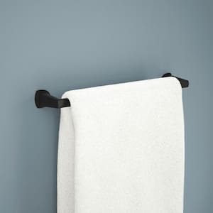 Galeon 18 in. Wall Mount Towel Bar Bath Hardware Accessory in Matte Black