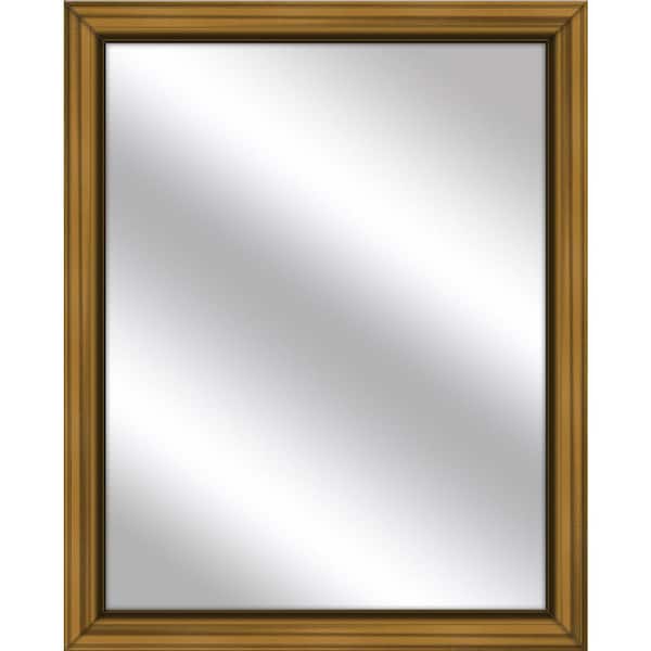 PTM Images Medium Rectangle Antique Gold Art Deco Mirror (32.75 in. H x 26.75 in. W)