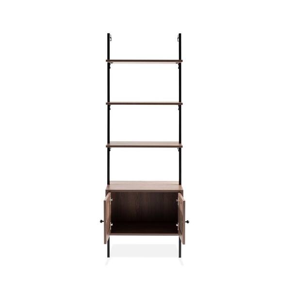 Happimess Tulare 72.05" MidCentury Industrial 4-Shelf Wood Wall-Mounted - View #6