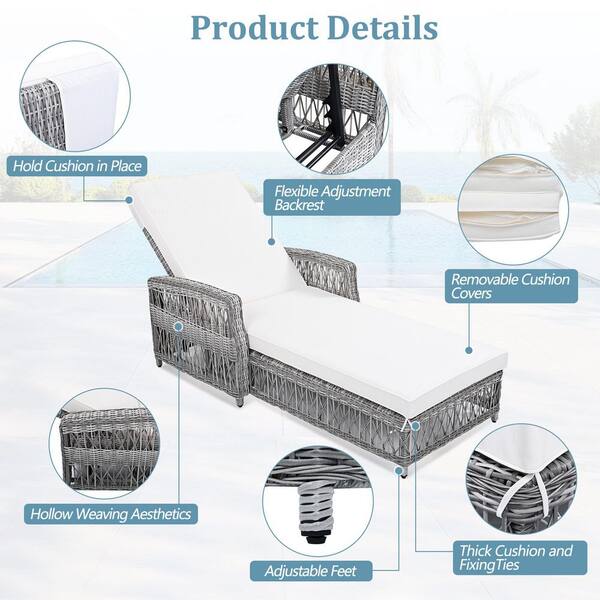 relaxing☆ BOZTIY Folding Zero Gravity Metal Frame Recliner Outdoor