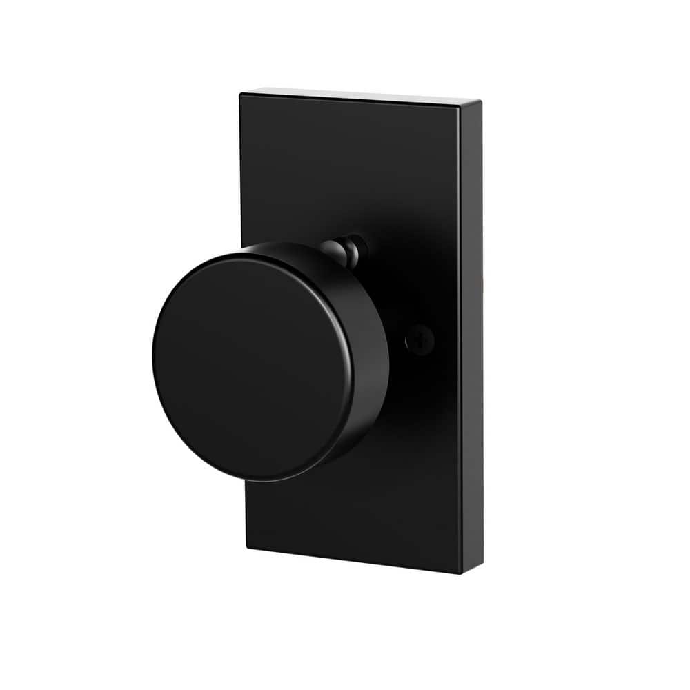 Modern Metal Matte Black Interior Privacy Bed/Bath Door Knob with Round Knob and Rectangular Backplate price history on PriceWatchPro