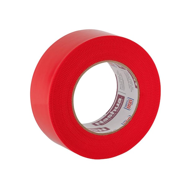 New NASHUA 724 Red Polyethylene Tape 72MM X 55M 3” X 180’ Abatement Poly Tape 