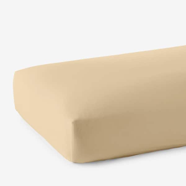 The Company Store Legends Hotel Supima Yellow Sateen King Fitted Sheet