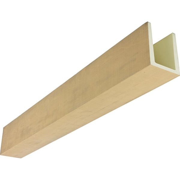 Heritage Timber 7.5 in. x 5.5 in. x 24 ft. Rustic Sawn Natural White Oak 3-Sided U-Shaped Faux Wood Beam