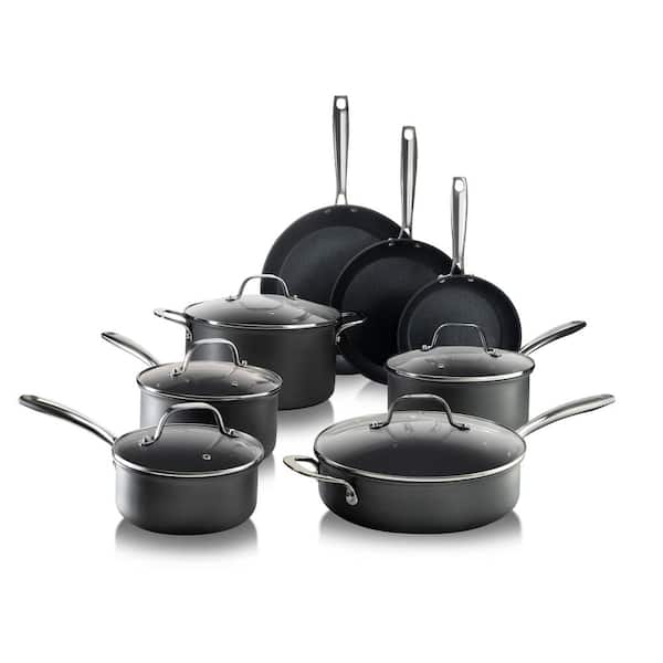 Calphalon 10-Piece Pots and Pans Set, Nonstick Kitchen Cookware with  Stay-Cool Stainless Steel Handles, Dishwasher and Metal Utensil Safe,  PFOA-Free