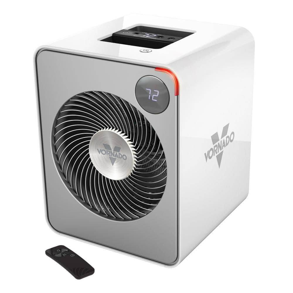 Vornado VMHi500 Whole Room Metal Heater with Auto Climate 2 Heat Settings Thermostat: 800-1000 sq. ft. Coverage, 1500W, White