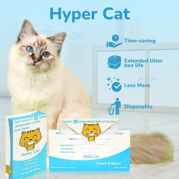 Hyper 36 in. x 18 in. Extra Heavy-Duty Jumbo Size Cat Pan Liners