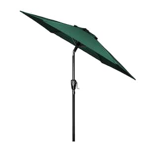 7.5 ft. Aluminum Market Patio Umbrella in Green