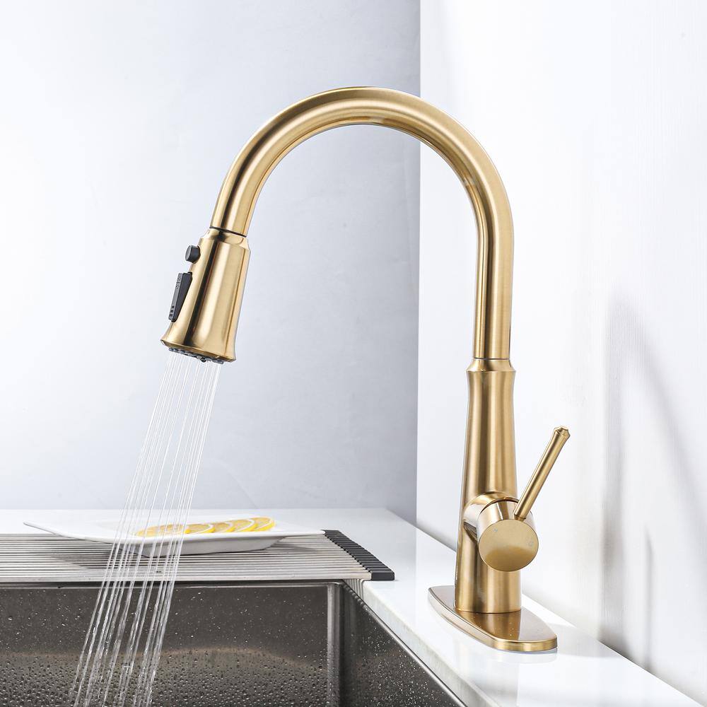 Brushed Gold Stainless Steel 10-Inch Faucet Deck Plate