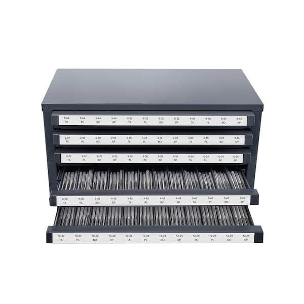 14.8 in. L x 7.9 in. W x 7.9 in. H, Tap Dispenser Cabinet 5-Drawer Tap Organizer Cabinet, Steel Dispenser, Racks & Bins