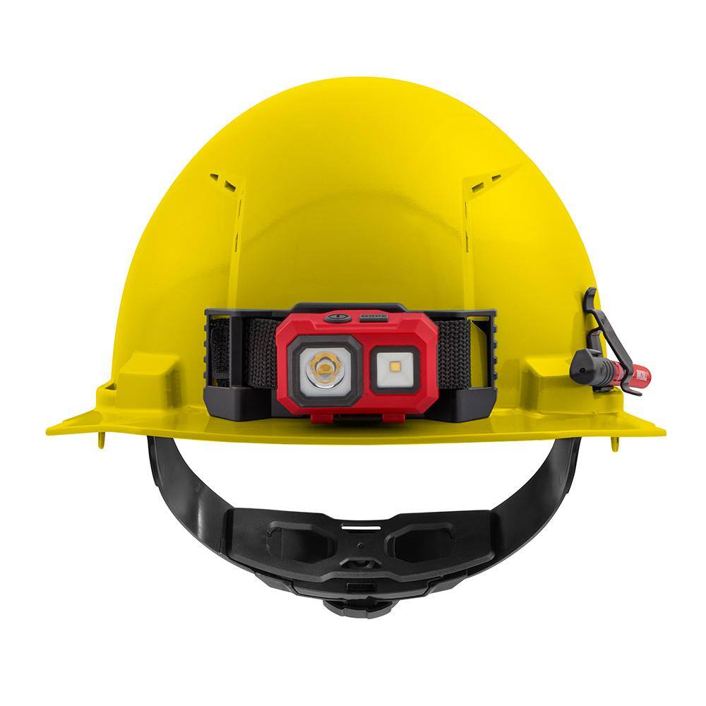 Milwaukee BOLT Yellow Type 1 Class C Front Brim Vented Hard Hat with 4