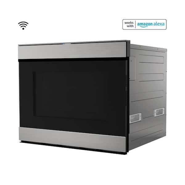 24 in. Built-in Smart Stainless Steel Electric Convection Microwave Drawer Oven