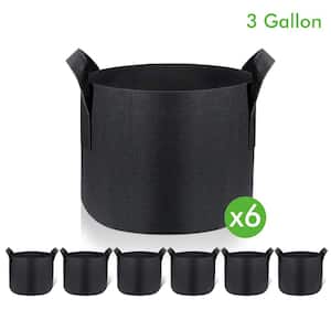 3 Gal. Black Fabric Planting Containers and Pots Planter