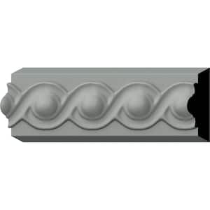 SAMPLE - 3/4 in. x 12 in. x 2-3/8 in. Urethane Foster Running Coin Panel Moulding