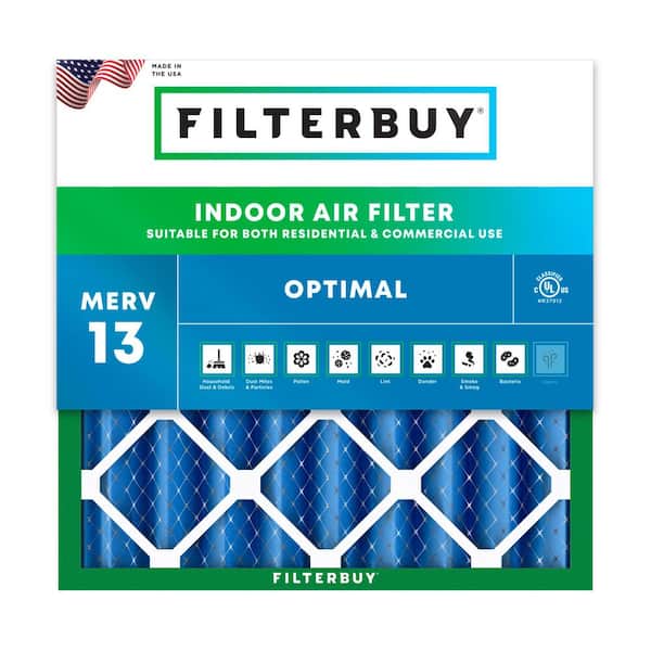 17 in. x 17 in. x 4 in. MERV 13 (FPR 10) Health Defense Pleated HVAC AC Furnace Air Filters Replacement (1-Pack)