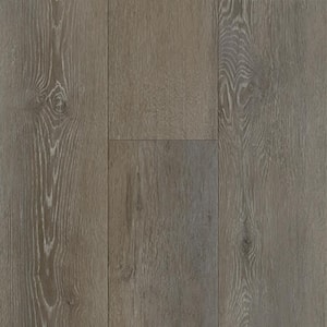 Light Gray Oak Plank 4 MIL x 6 in. W x 36 in. L Water Resistant Peel and Stick Vinyl Plank Flooring (36 sq. ft./case)