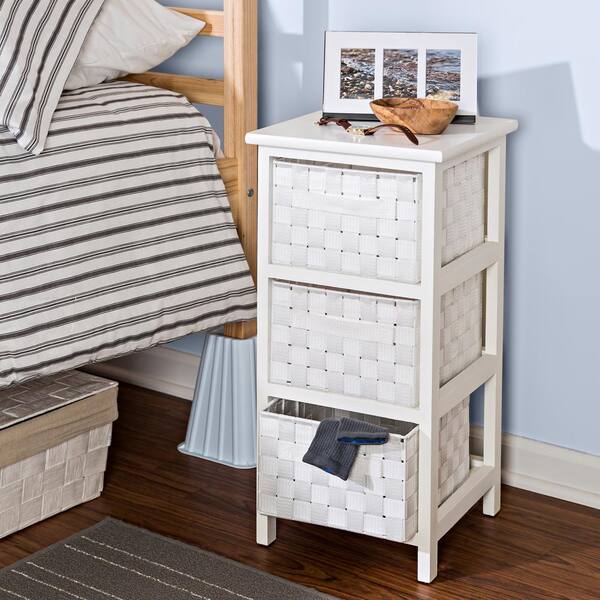 Honey Can Do 3 Drawer White Chest Ofc, Honey Can Do 3 Drawer Storage Chest White
