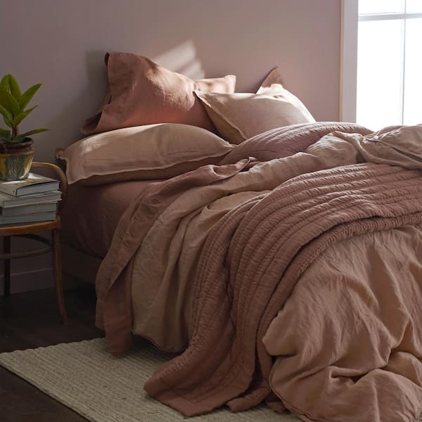 Legends Hotel Washed Linen Solid Fitted Sheet