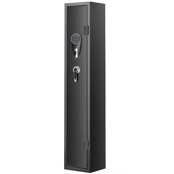 3 Rifles Gun Safe with Lock and Digital Keypad, with Removable Shelf, Pistol Rack, Rifle Cabinet for Home Rifle