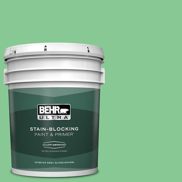 BEHR ULTRA 5 gal. #P400-4 Good Luck Extra Durable Semi-Gloss Enamel Interior Paint & Primer