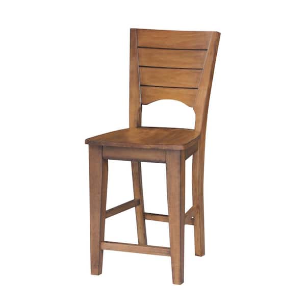 International Concepts Canyon 24 in. Distressed Pecan Bar Stool