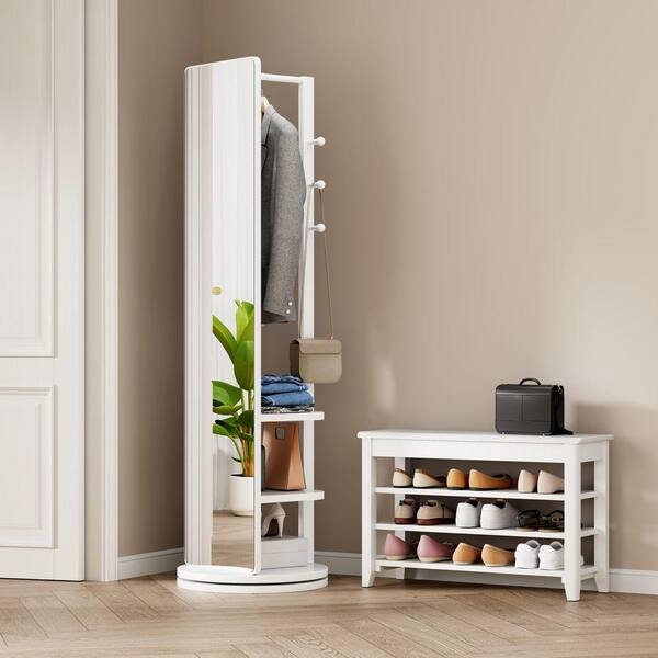 Miscool Avex White 17.8 in. W x 66 in. H Rectangle Wood Framed