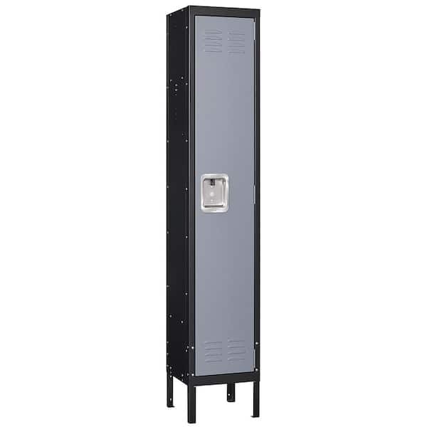 3-Tier Steel Locker with 1-Doors, Storage Locker for Gym, School, Office, Stuff Students Employee in Camel-Color