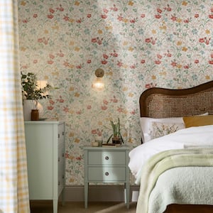 Shropshire Posy Antique Pink Non-Woven Paper Removable Wallpaper
