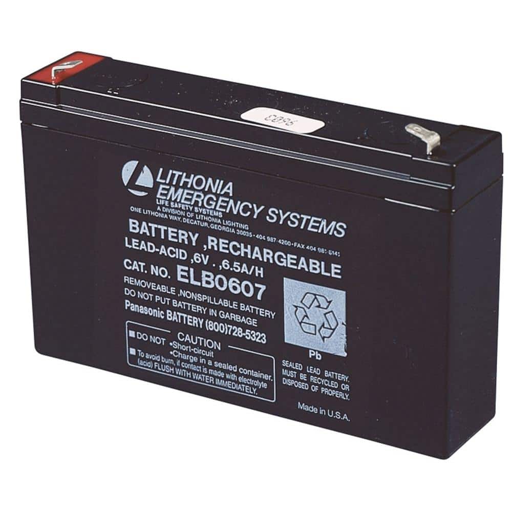 SPS Brand 6V 7Ah Replacement Battery for Lithonia ELB-0607 6V 7Ah Emergency Light 6 Pack 