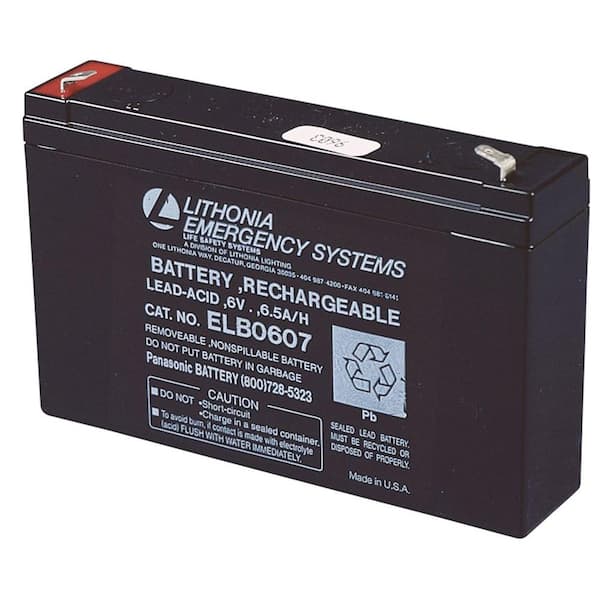 Lithonia Lighting 6-Volt Emergency Replacement Battery
