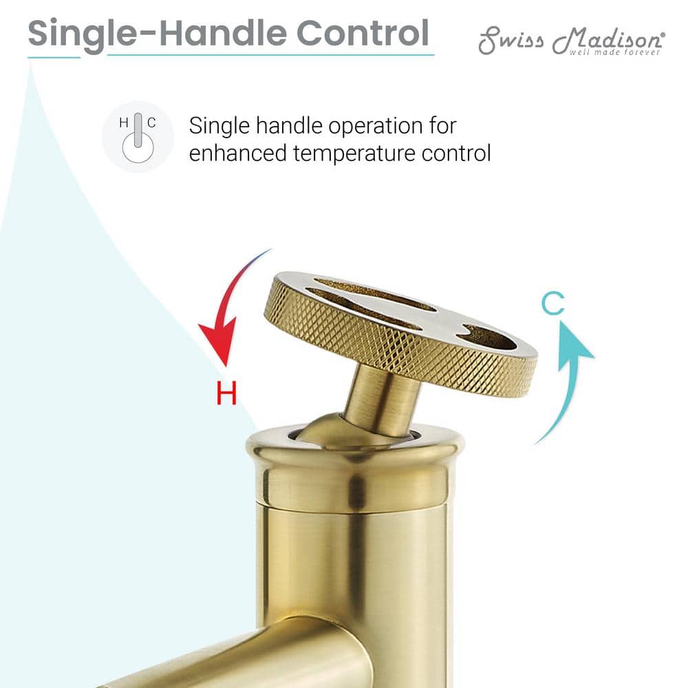 Avallon Brushed Gold Single-Handle Bathroom Faucet