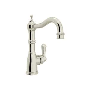 Ewardian Single Handle Bar Faucet in Polished Nickel