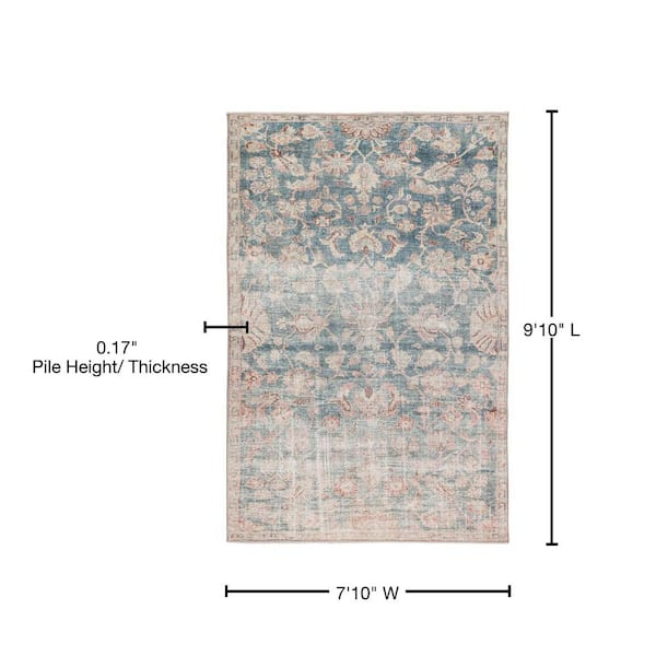 Ronrico Bohemian Rust/Saffron Area Rug - 6'7 x 9' in 2023